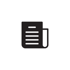 Newspaper icon vector. News symbol. Information icon. Trendy Symbol for Design, Websites, Presentation or Apps Elements. vector illustration