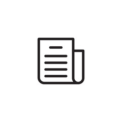 Newspaper icon vector. News symbol. Information icon. Trendy Symbol for Design, Websites, Presentation or Apps Elements. vector illustration