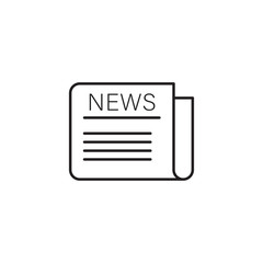 Newspaper icon vector. News symbol. Information icon. Trendy Symbol for Design, Websites, Presentation or Apps Elements. vector illustration