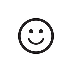 Fototapeta premium Smile Icon. Emoji face smiley icon. Smile Face Emoticon Icon Vector Illustration. Happy face symbol for your web site design, logo, app, UI. Vector illustration, EPS10.