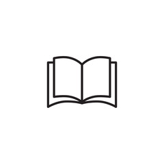 Book line icon vector. Reading book line icon. Trendy Flat style for graphic design, Web site, UI. EPS10. - Vector illustration