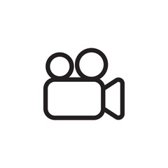 Video Camera Vector Icon. Cinema camera icon. Movie Camera icon in trendy flat style - Vector. 