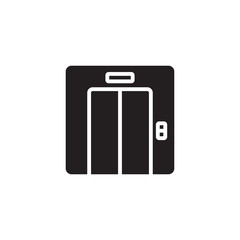 Elevator icon vector. Lift up, Escalator, down up stairs symbol. Lift, Elevator symbol logo illustration - Vector