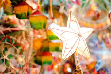 Bright Christmas star decoration