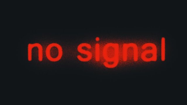 No Signal Screen Sign Blinking Noise Damage Abstract Background