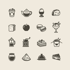 Food and Drink icons set