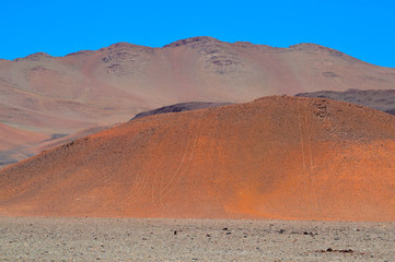 Traces of the Dakar rally