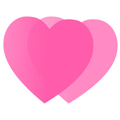 Valentine's Day. Colorful,multicolored  hearts. Vector illustration. Abstract. Love