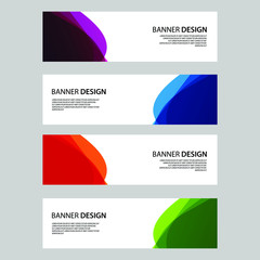 Fototapeta premium Vector Abstract banner web template