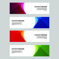 Fototapeta premium Vector Abstract banner web template