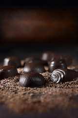 Rustic Dark Liquer Chocolates