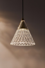 Modern glass trendy chandelier design, chandelier in the shape of funnel