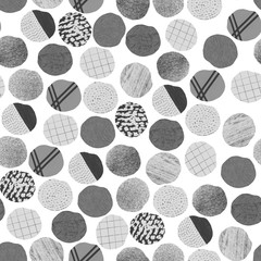 Simple seamless pattern with circles