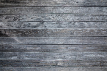 Distressed gray wood flooring