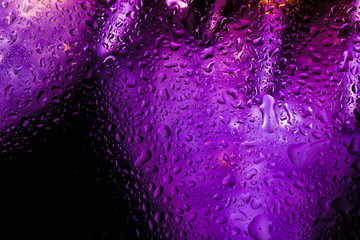 Multicolored Abstract background. Drops of water and oil.