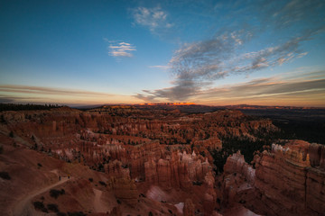 Bryce canyon national park in the Utah USA 