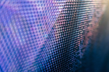 CloseUp LED blurred screen. LED soft focus background. abstract background ideal for design.