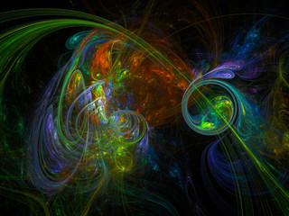 surreal futuristic digital 3d design art abstract background fractal illustration for meditation and decoration wallpaper