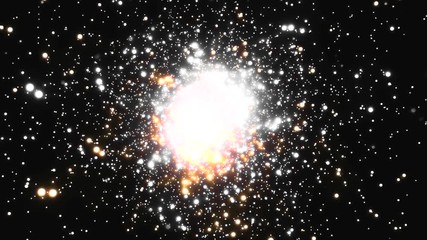 Bright source of energy in a dark background 4k 30 fps