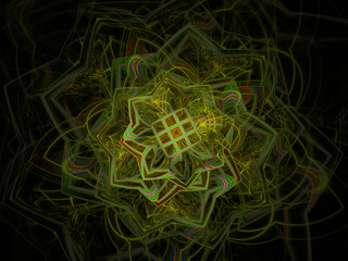 surreal futuristic digital 3d design art abstract background fractal illustration for meditation and decoration wallpaper