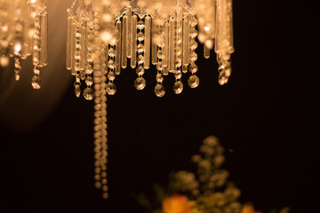 Fototapeta premium golden christmas lights