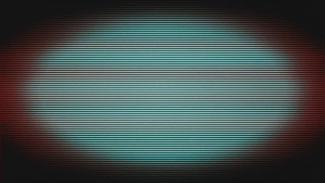 RGB Bad Tv Signal Screen Scan Lines Background Motion in Vignette