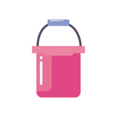 bucket flat style icon vector design