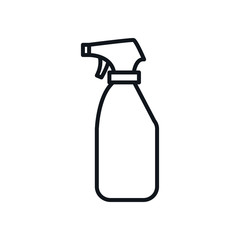 spray bottle line style icon vector design