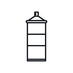 spray bottle line style icon vector design