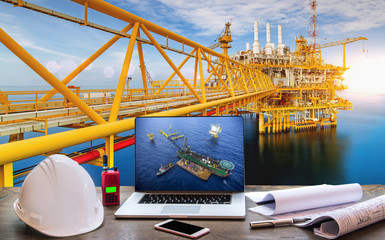 Management operation concept of technicians by using computer control working of offshore crude oil...