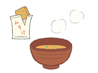 フリーズドライのインスタント味噌汁