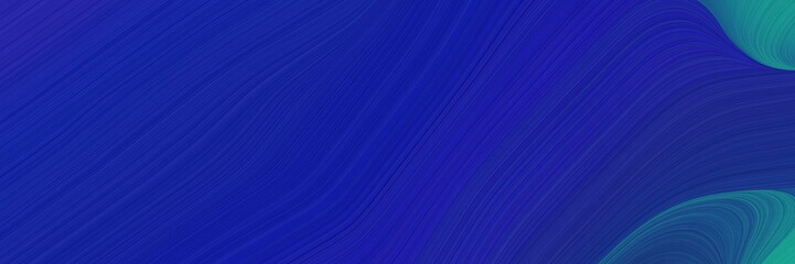 abstract dynamic header with midnight blue, dark blue and dark cyan colors. elegant curved lines with fluid flowing waves and curves