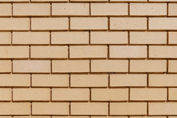Fototapeta premium Beige brick texture stretcher bond