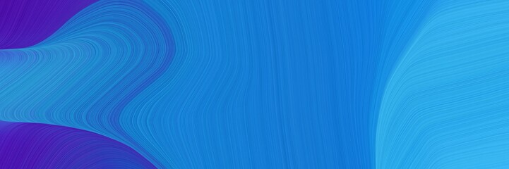 abstract colorful header with dodger blue, dark slate blue and strong blue colors. dynamic curved lines with fluid flowing waves and curves