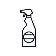 spray bottle line style icon vector design