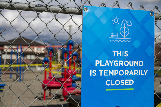 This Playground Is Temporarily Closed sign
