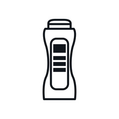 detergent bottle line style icon vector design
