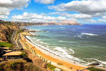 Naklejka premium Lima is a Capital city of Peru