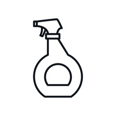 spray bottle line style icon vector design