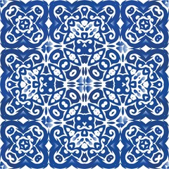 Portuguese ornamental azulejo ceramic.