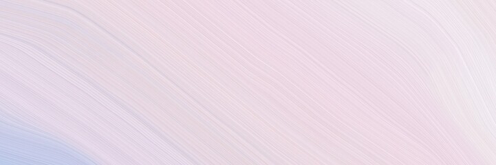 Obraz premium abstract artistic horizontal header with lavender, misty rose and light steel blue colors. dynamic curved lines with fluid flowing waves and curves