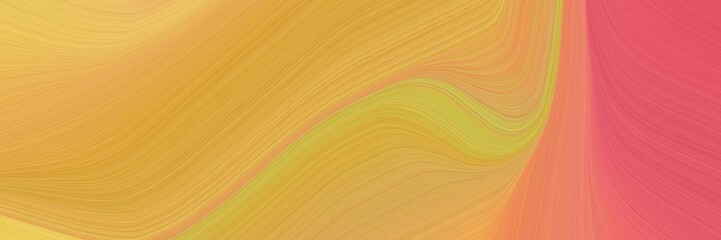 abstract surreal banner with sandy brown, indian red and salmon colors. dynamic curved lines with fluid flowing waves and curves