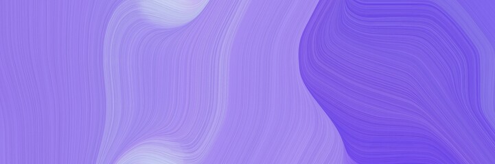 Obraz premium abstract flowing header with medium purple, lavender blue and slate blue colors. dynamic curved lines with fluid flowing waves and curves