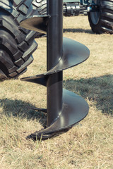 Big drill using for drilling wells. Searching for water