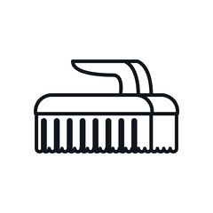 brush line style icon vector design