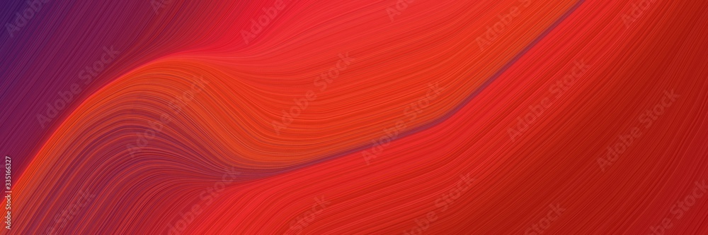 Poster abstract colorful designed horizontal banner with firebrick, very dark magenta and dark moderate pin