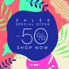 special offers discount sales poster