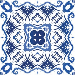 Antique portuguese azulejo ceramic.