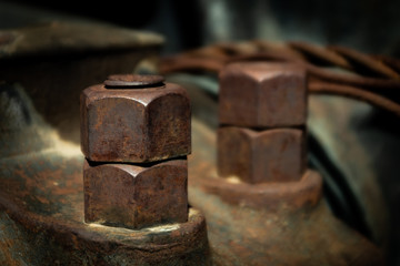 old rusty bolt