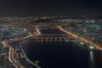 Fototapeta na wymiar Night of Seoul